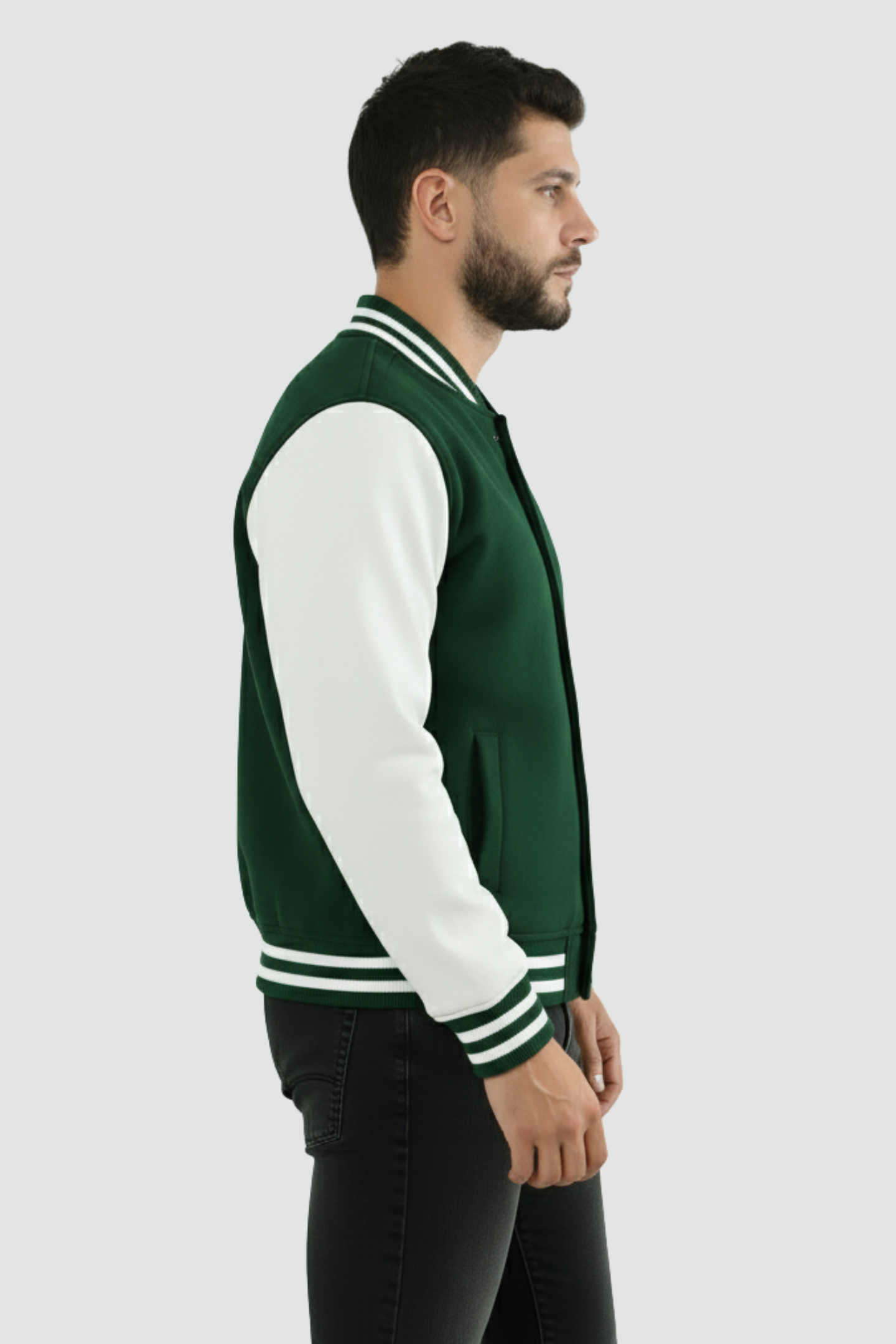 Varsity Jacket Bottle Green