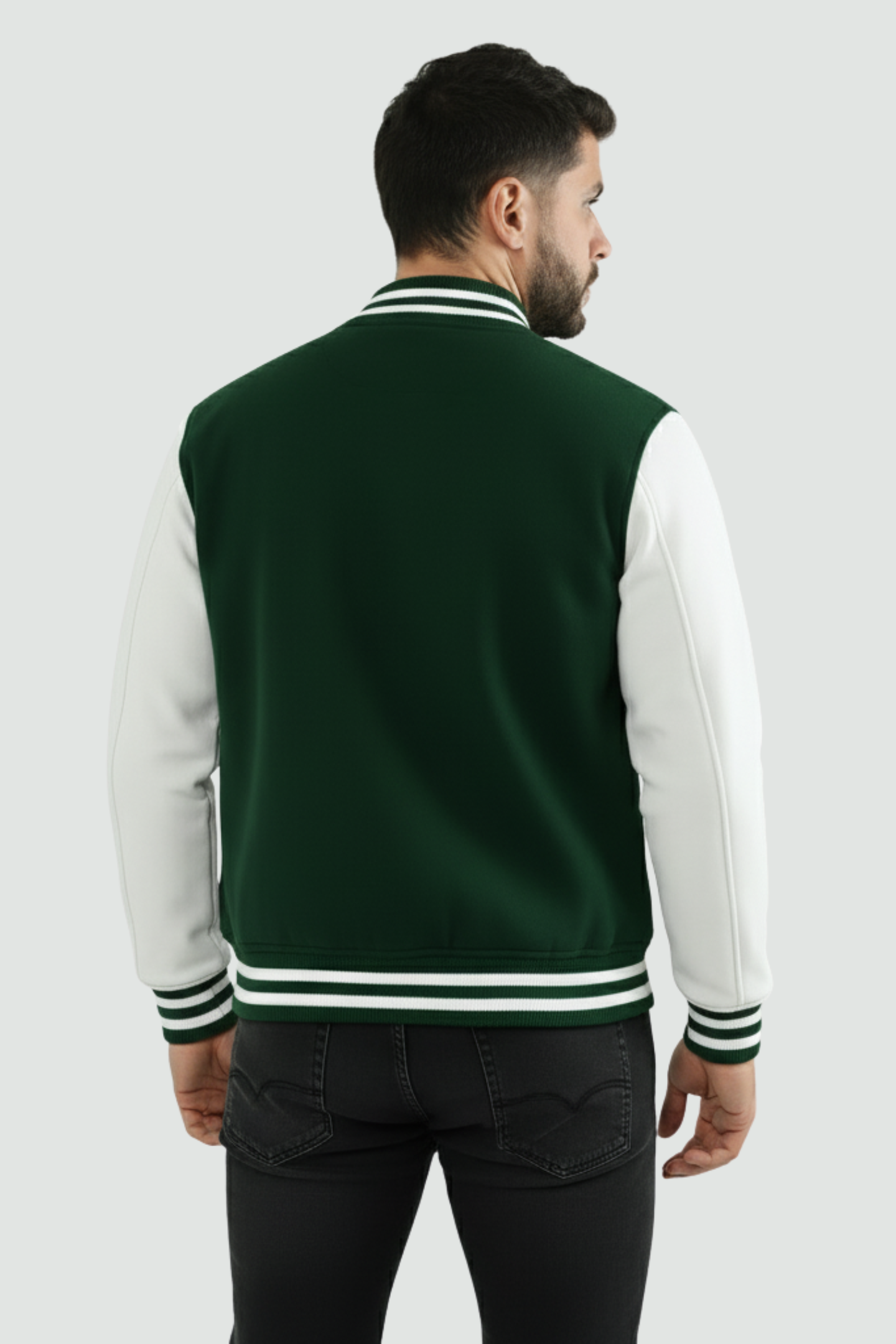 Varsity Jacket Bottle Green
