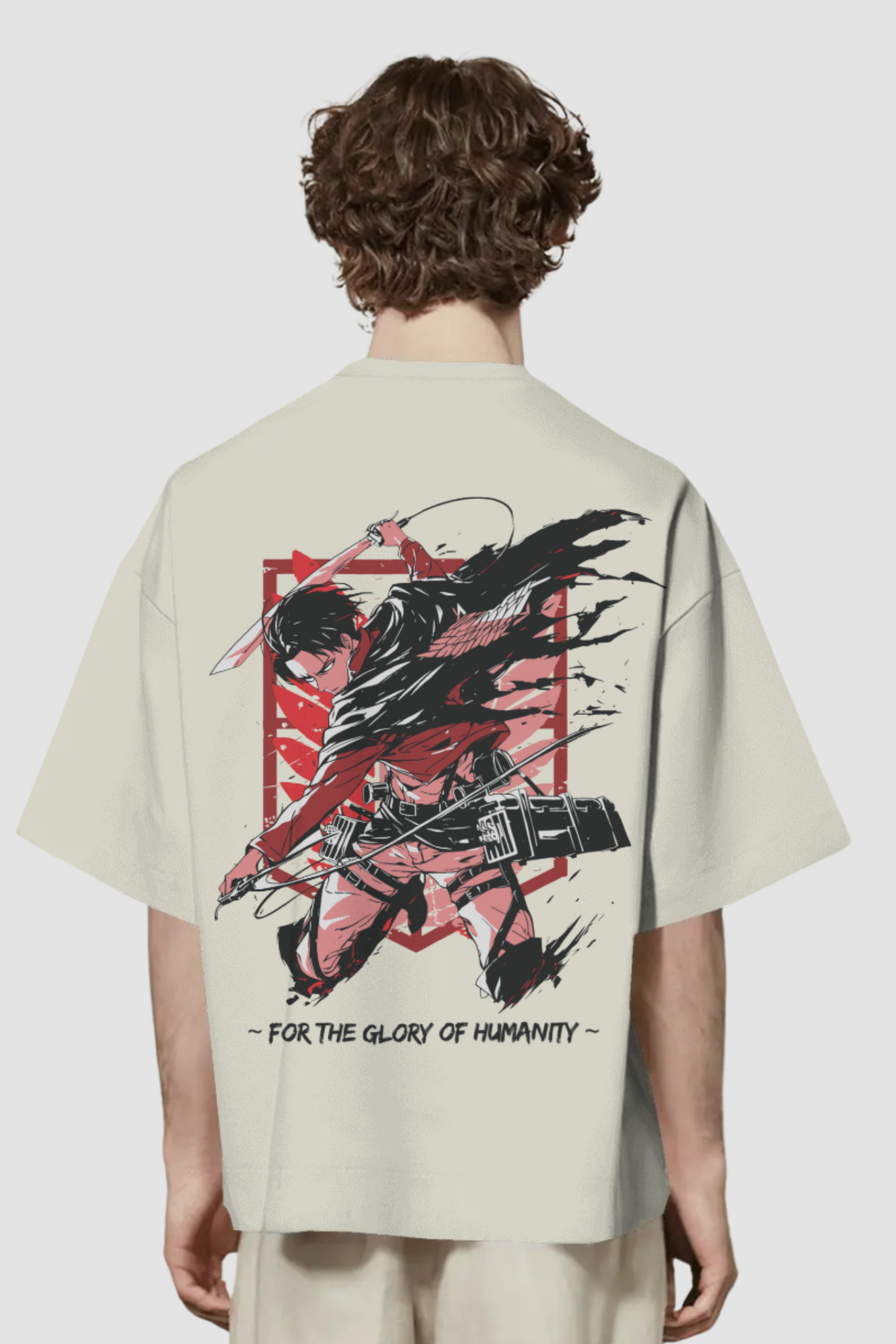 ATTACK ON TITAN - OVERSIZED T-SHIRT Off White