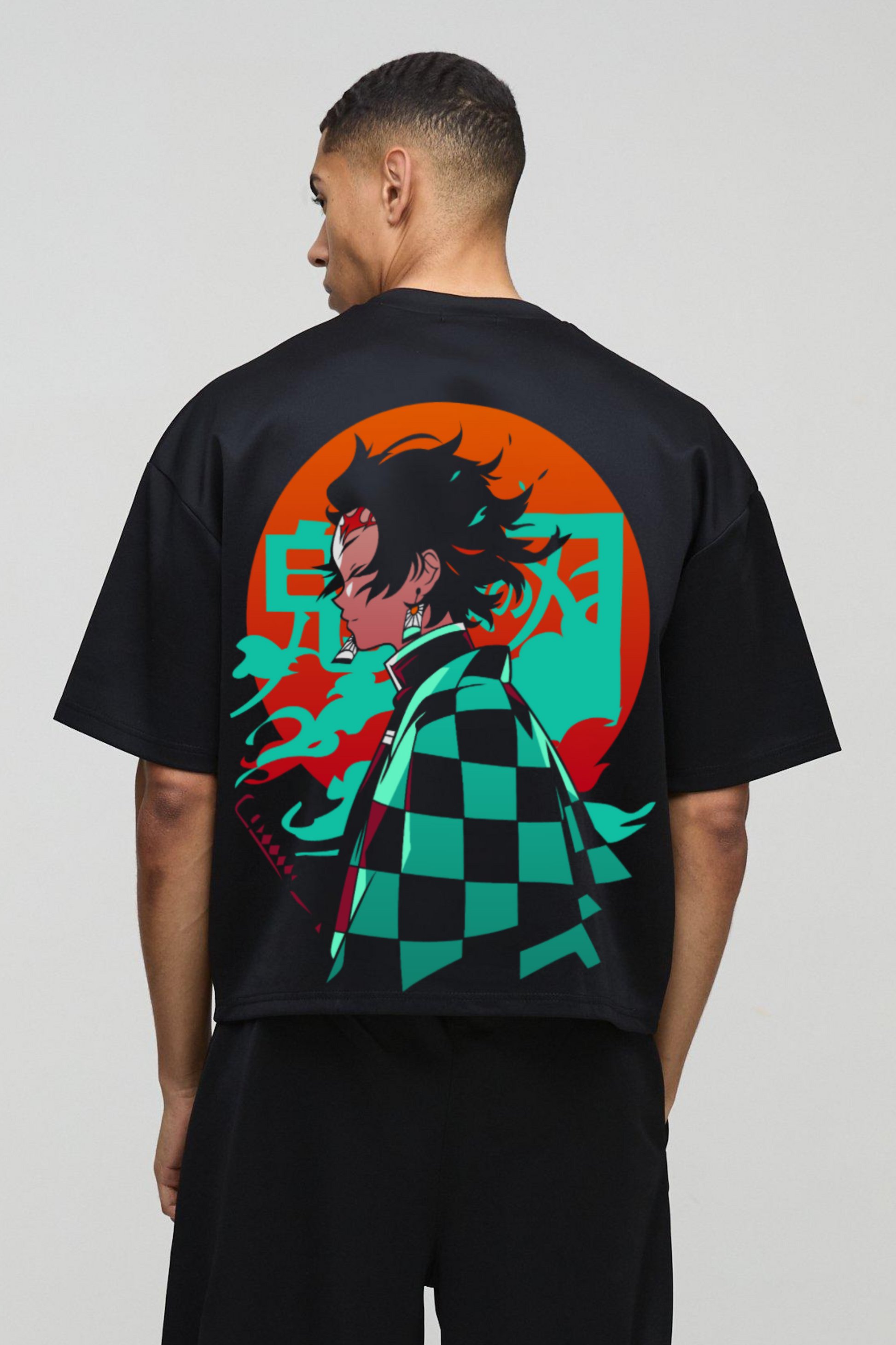 DEMON  SLAYER OVERSIZED T-SHIRT Black