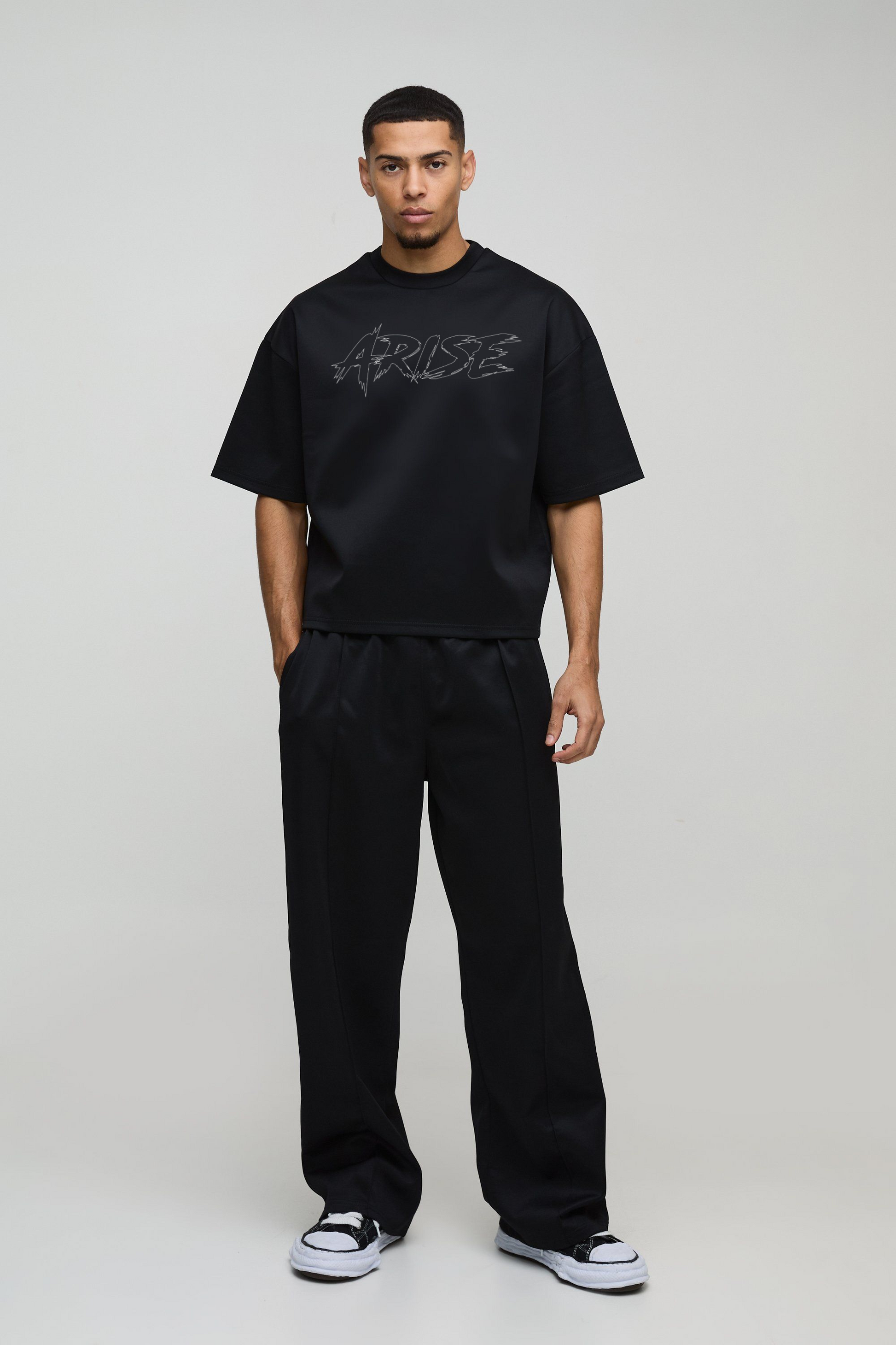 SOLO LEVELING    JIN-WOO X IGRIS OVERSIZED T-SHIRT Black