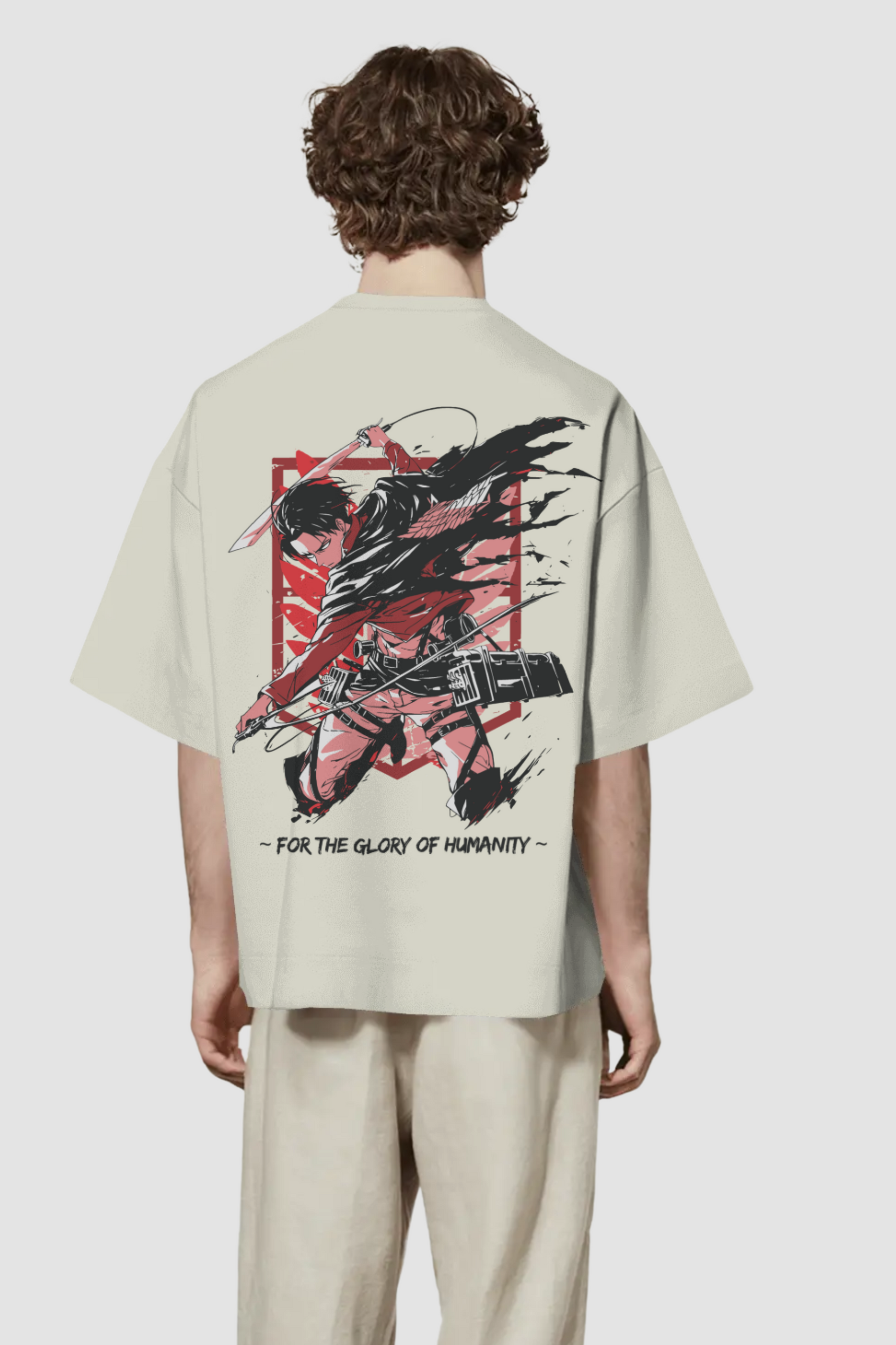 ATTACK ON TITAN - OVERSIZED T-SHIRT Off White