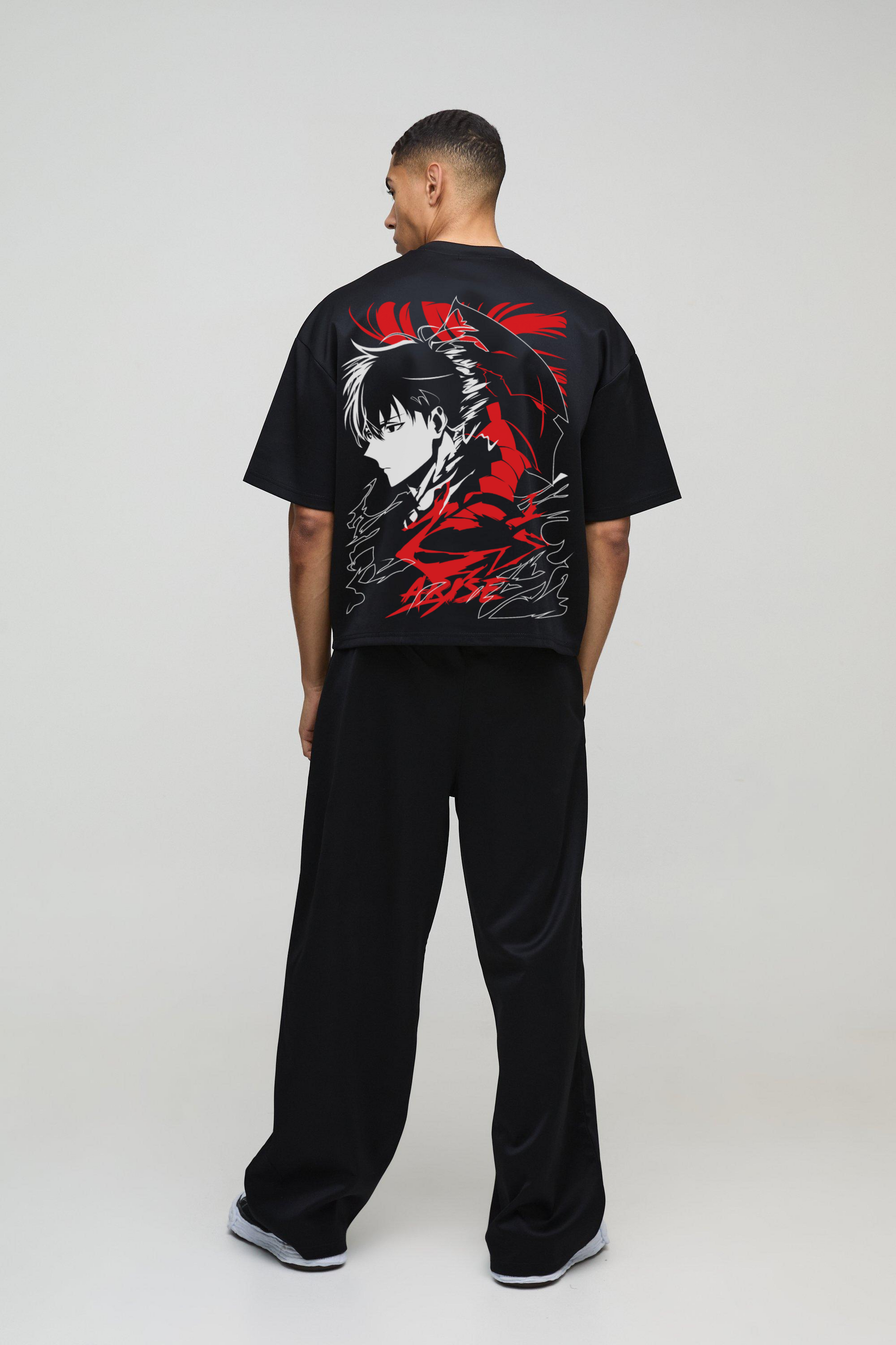 SOLO LEVELING    JIN-WOO X IGRIS OVERSIZED T-SHIRT Black