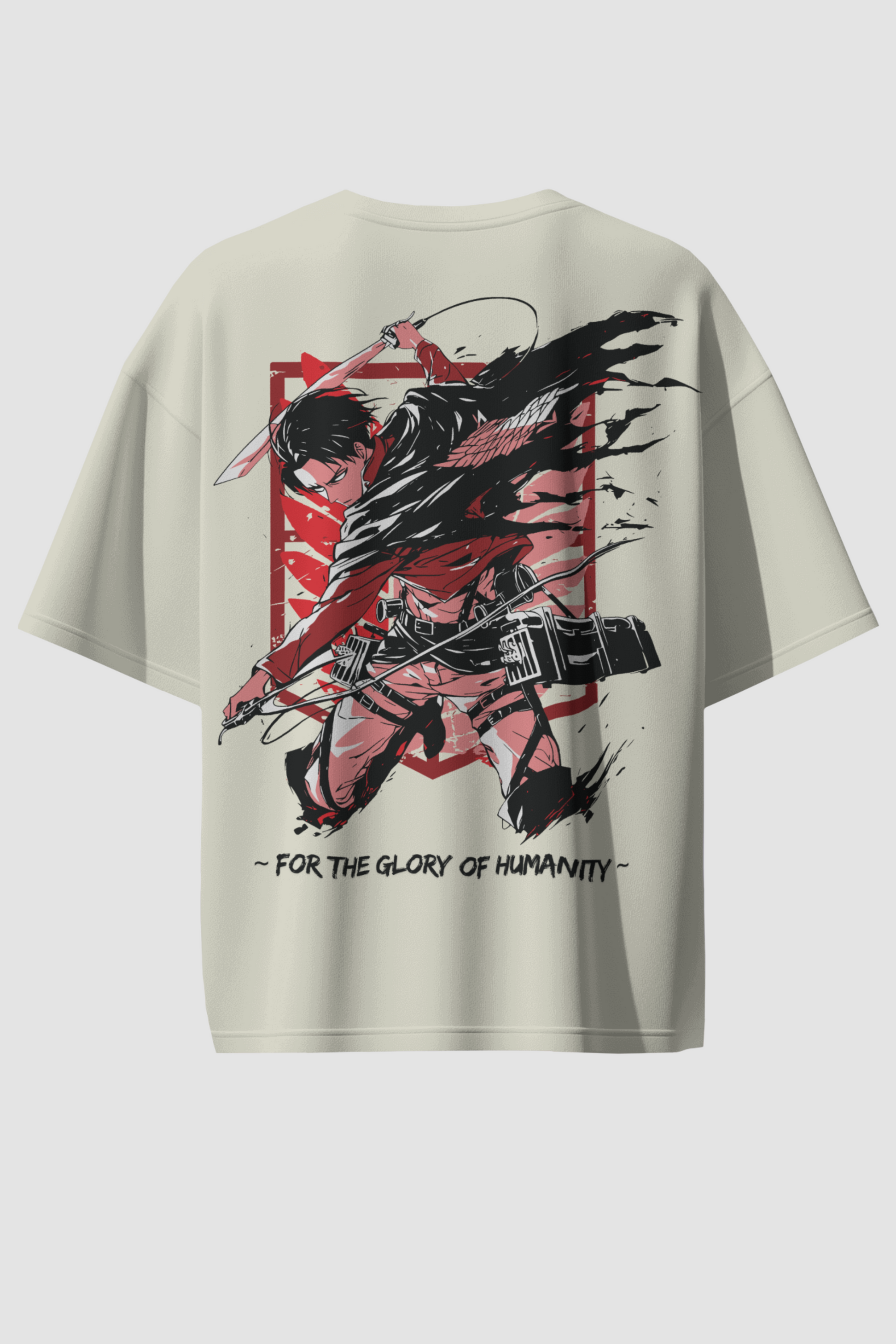 ATTACK ON TITAN - OVERSIZED T-SHIRT Off White