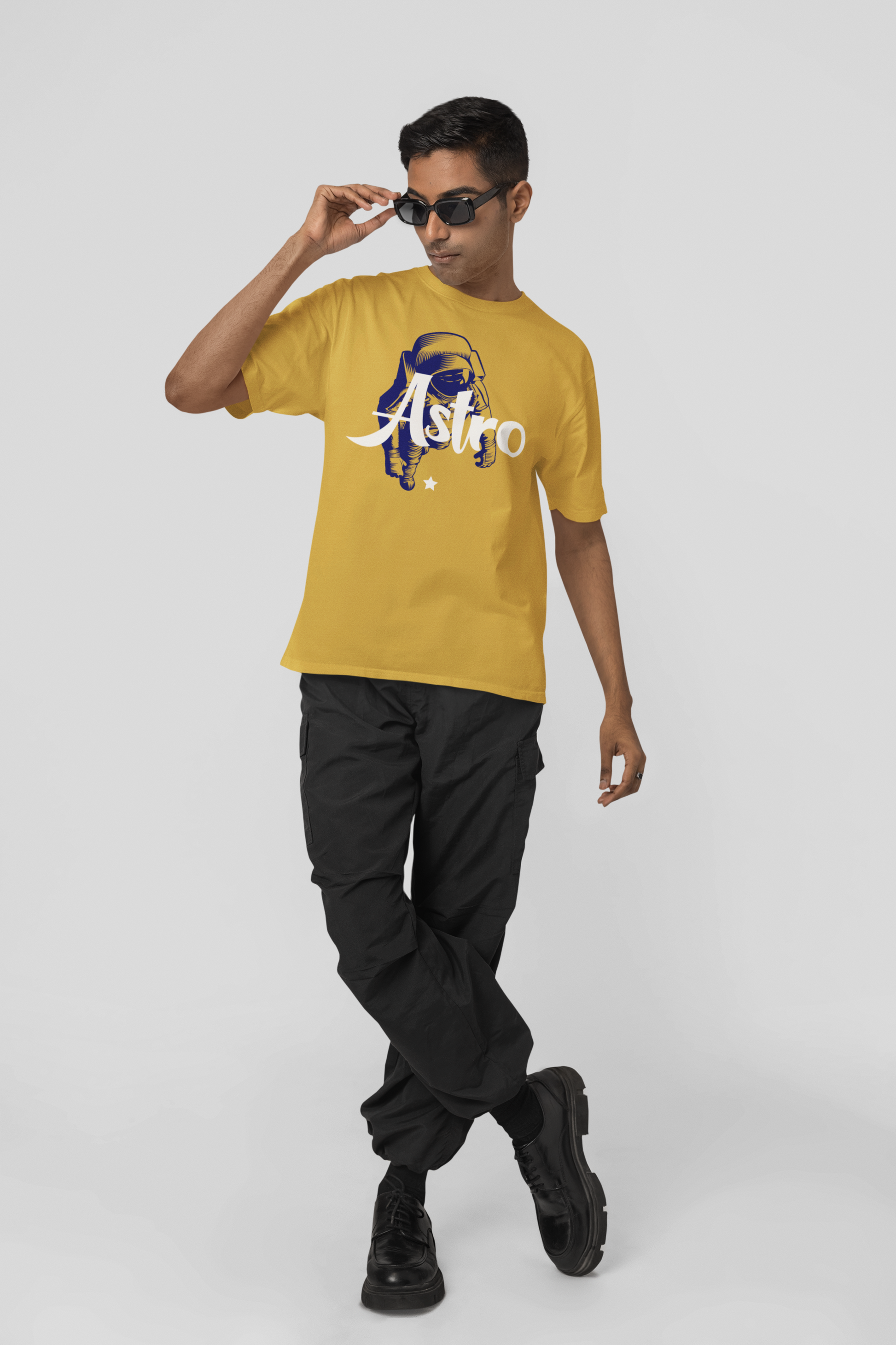 ASTRO OVERSIZED  T-SHIRT Mustard Yellow