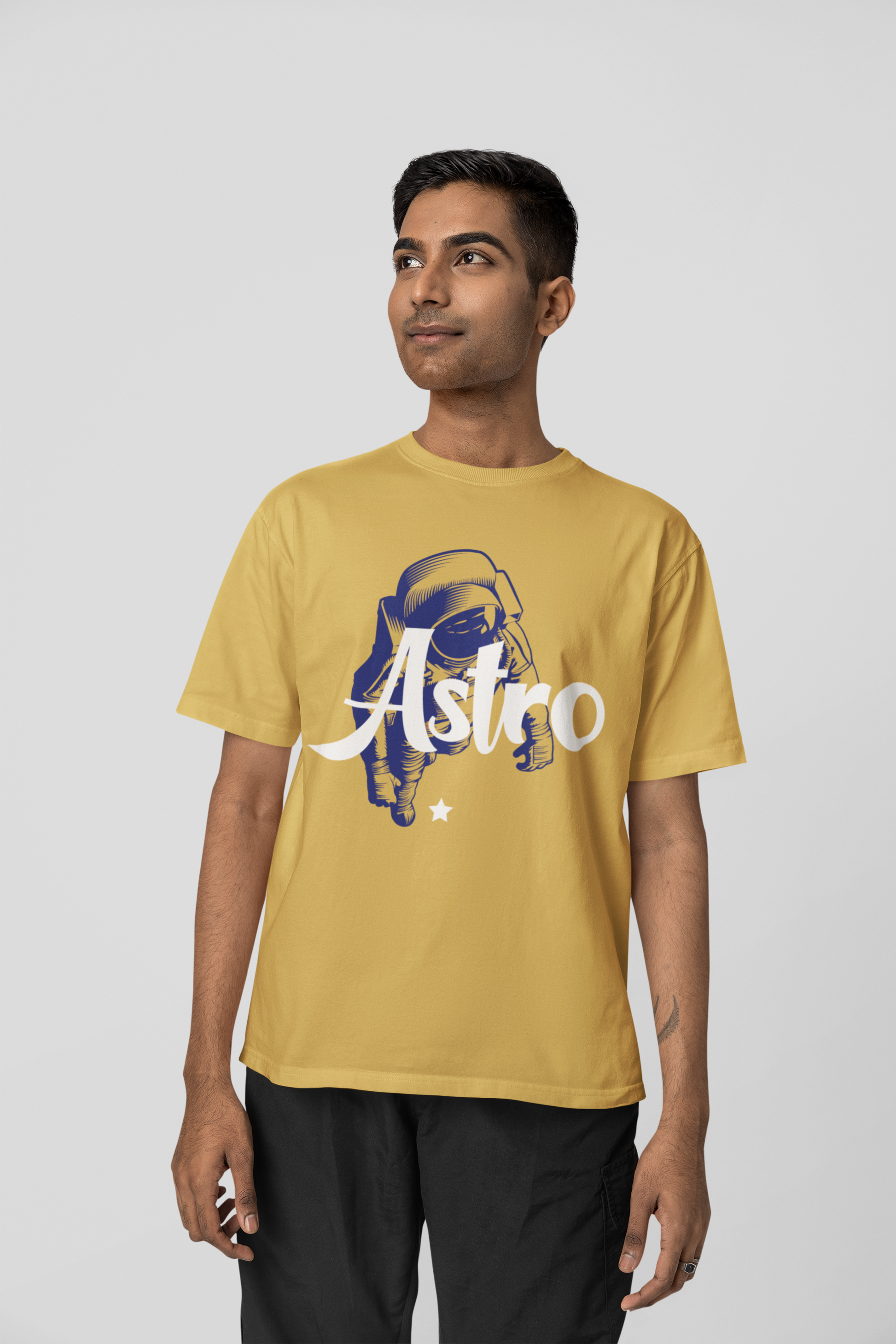 ASTRO OVERSIZED  T-SHIRT Mustard Yellow