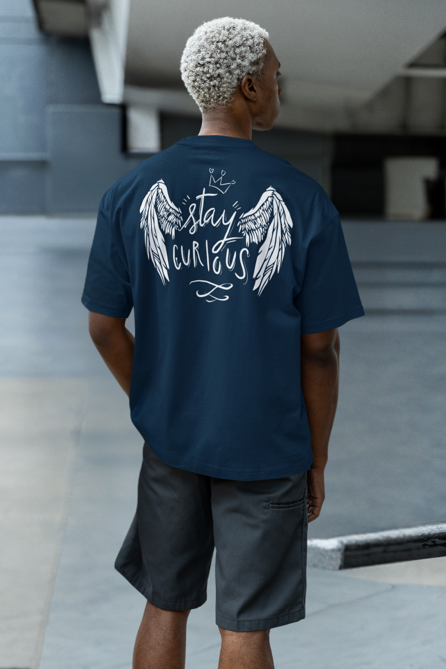 Oversized T-shirt Petrol Blue