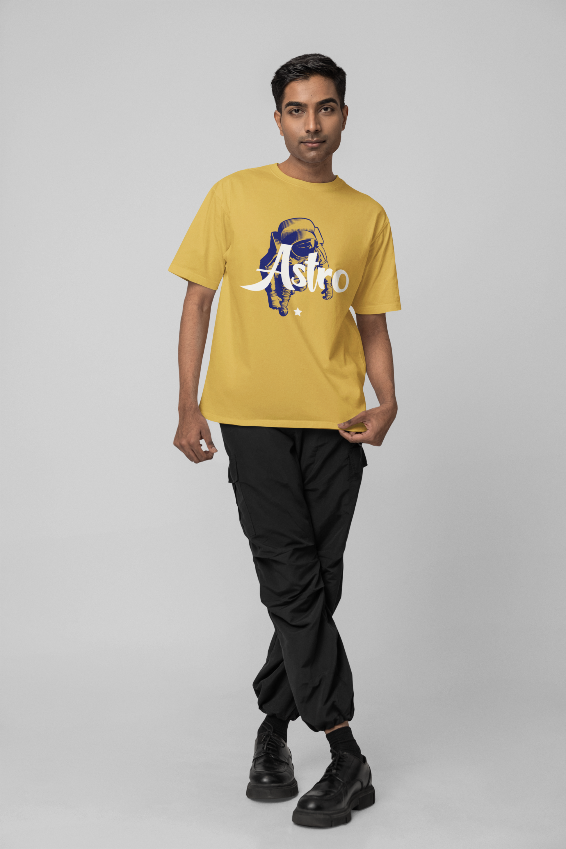 ASTRO OVERSIZED  T-SHIRT Mustard Yellow