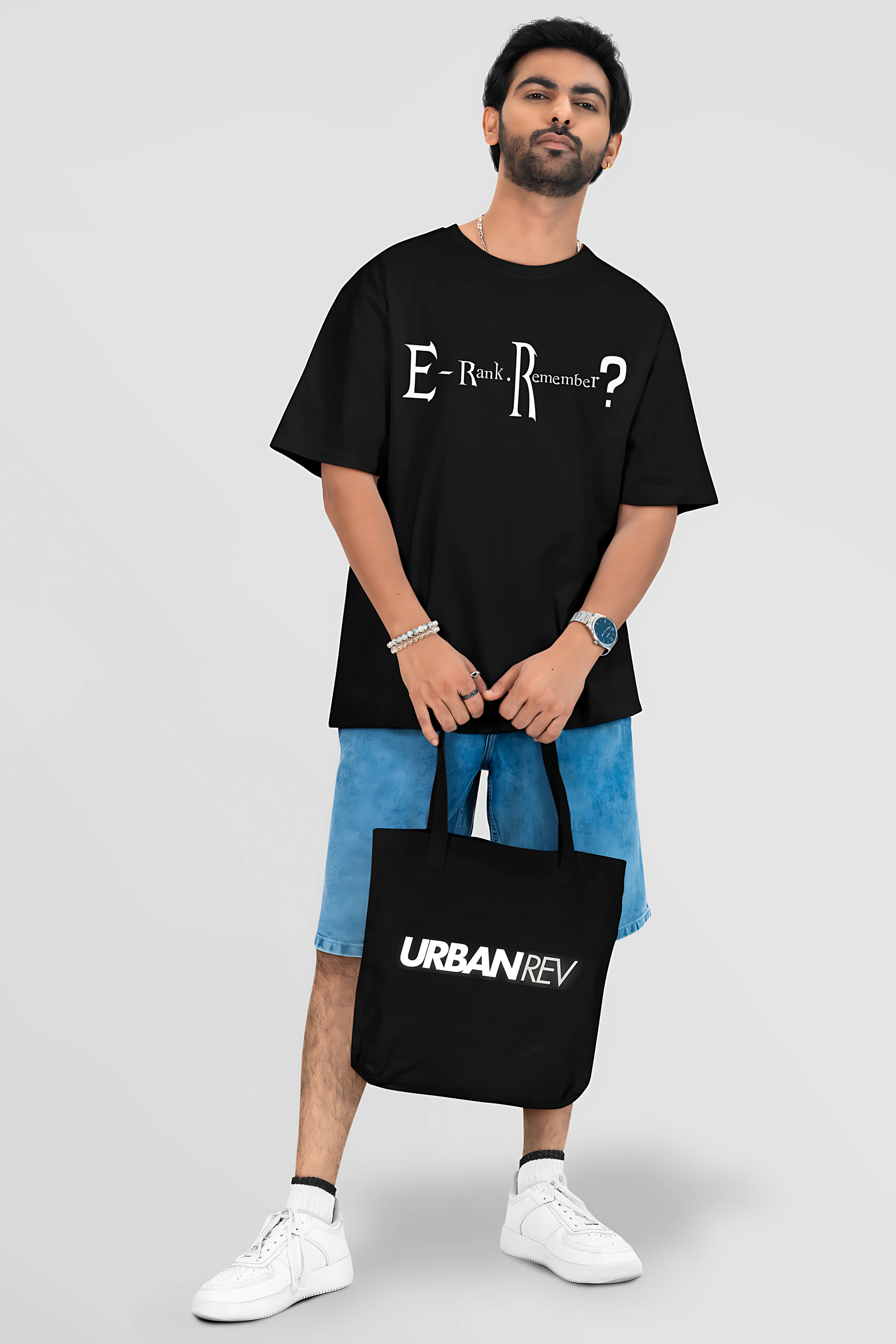 Weakest Hunter Fit Solo Leveling Oversized T-shirt