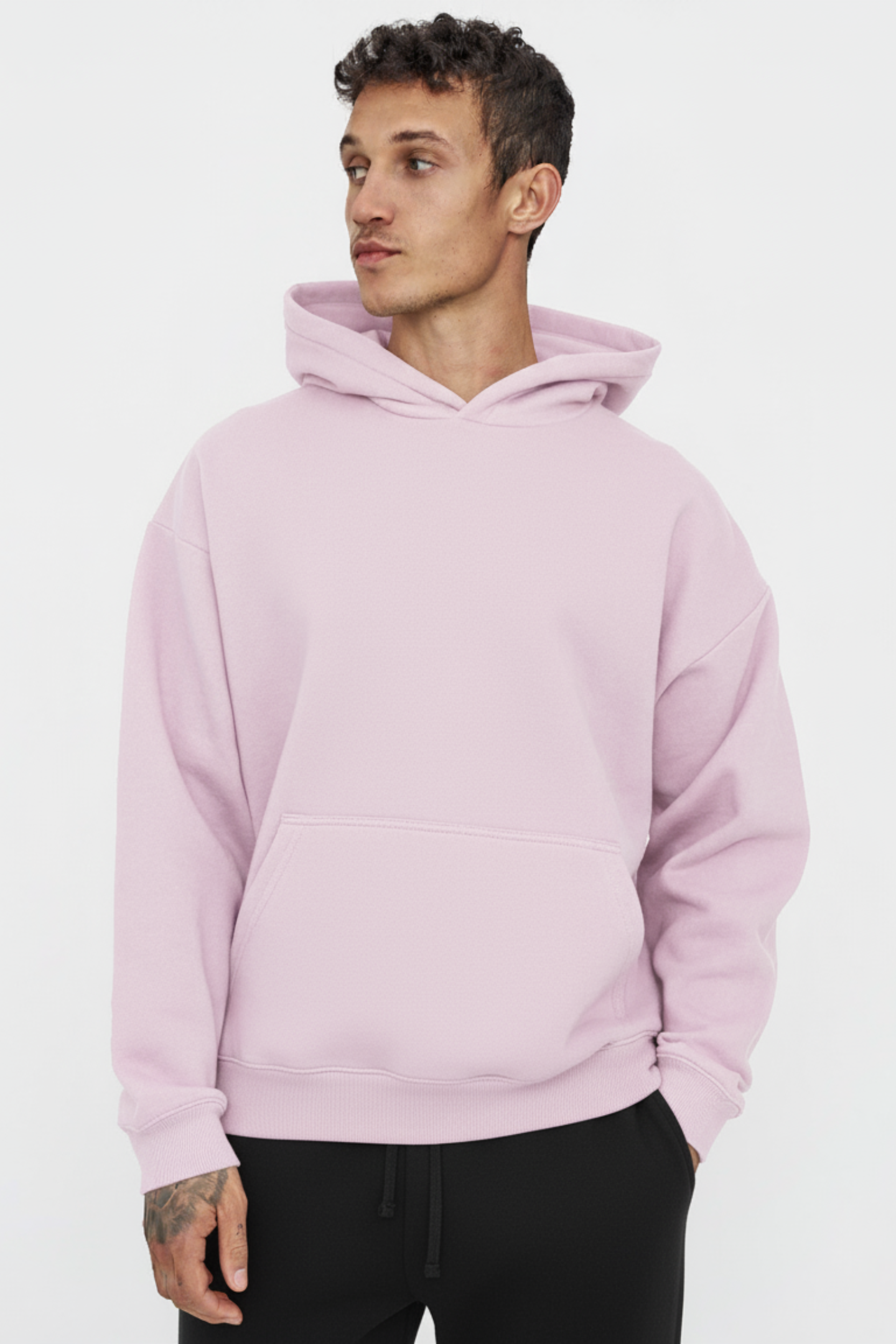 Oversized Hoodie Light Baby Pink