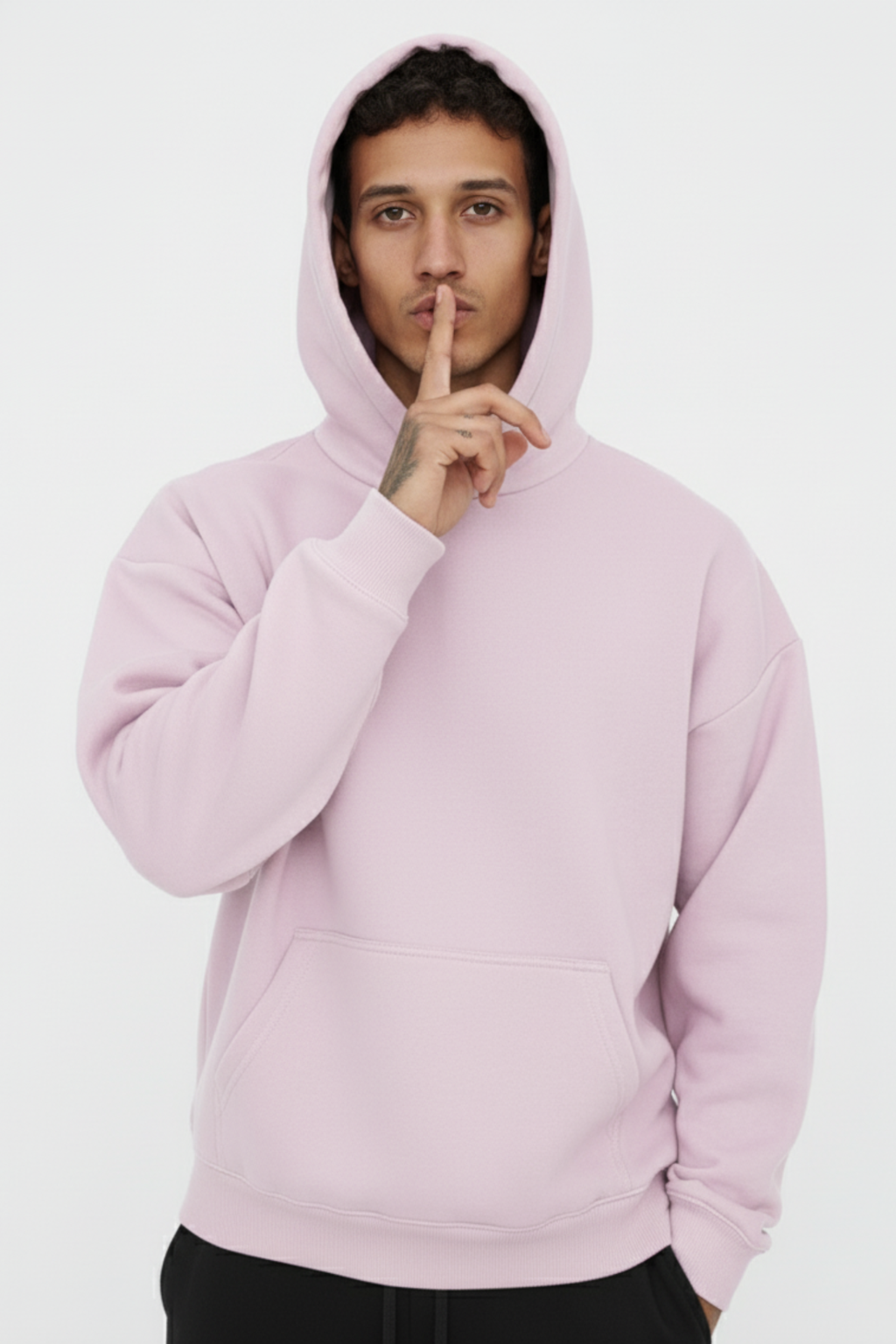 Oversized Hoodie Light Baby Pink