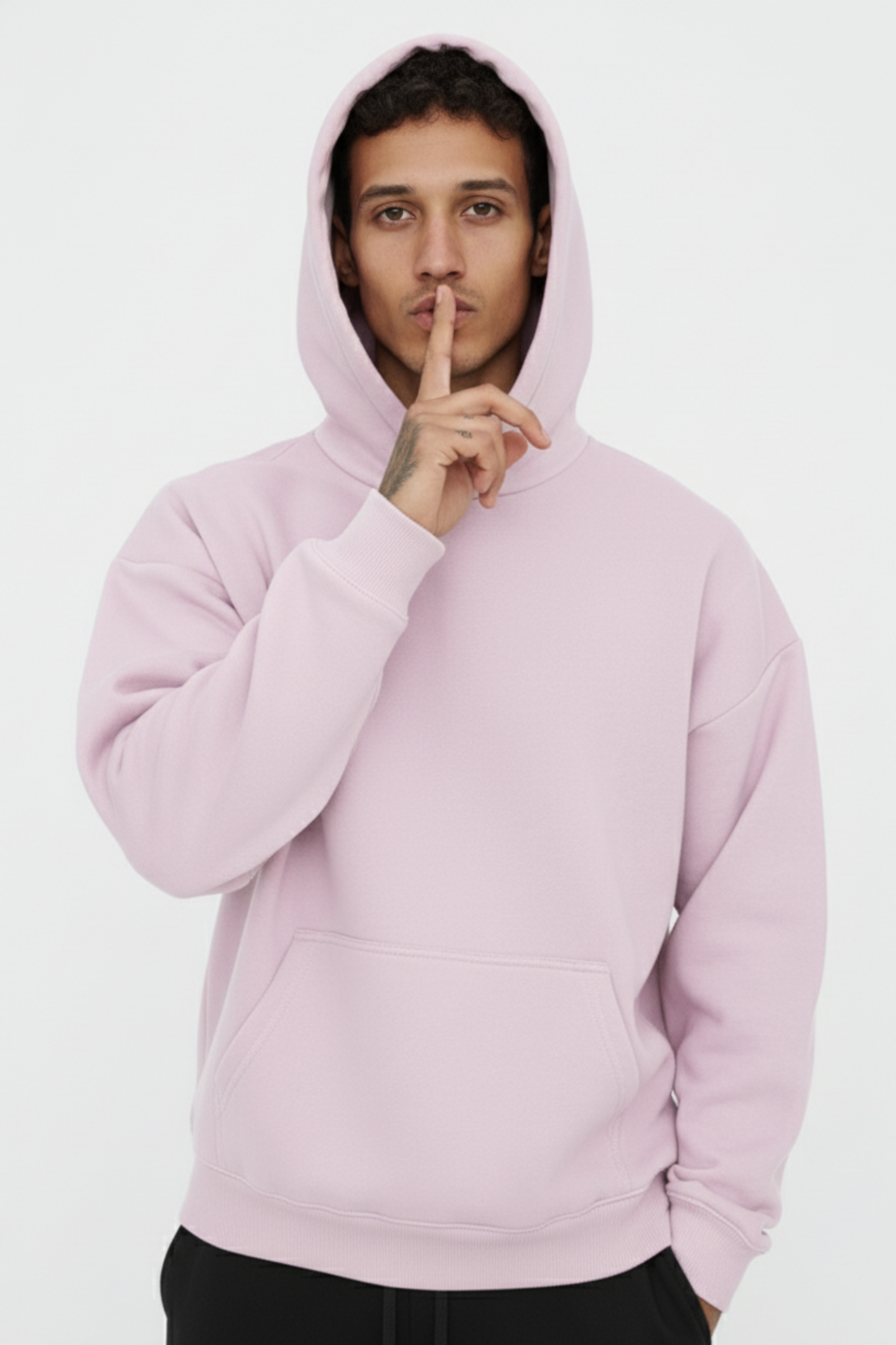 Oversized Hoodie Light Baby Pink
