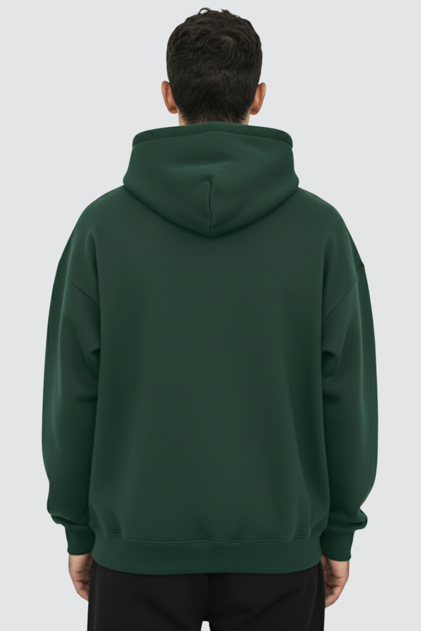 Oversized Hoodie Bottle Green