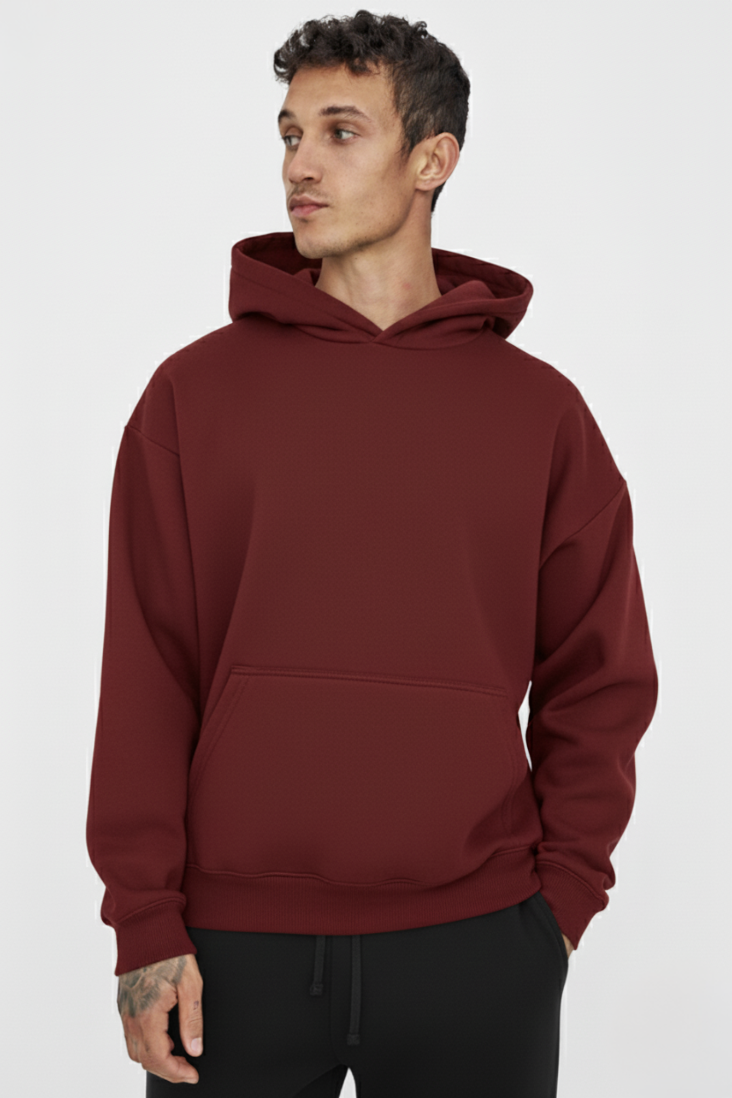 Oversized Hoodie Maroon